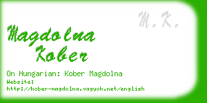 magdolna kober business card